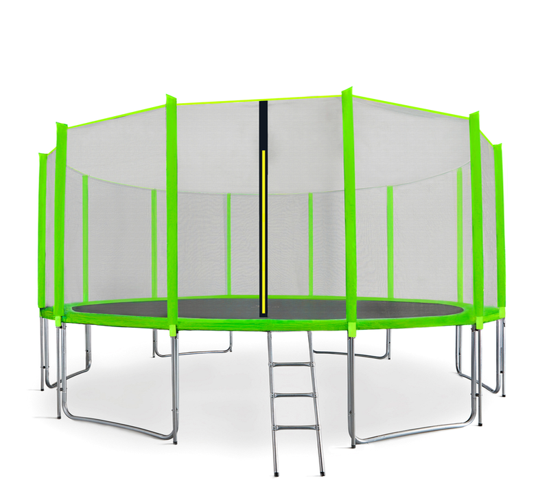 Aga SPORT PRO Trampolína 460 cm Light Green + ochranná síť  + žebřík + kapsa na obuv