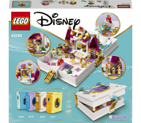 LEGO® I Disney Princess™  43193 Ariel, Kráska, Popelka a Tiana a jejich pohádková kniha dobrodružstv