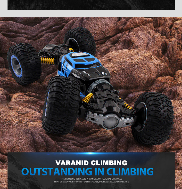 Aga Oboustranné RC auto s klouby 47cm zelené Svět trampolín