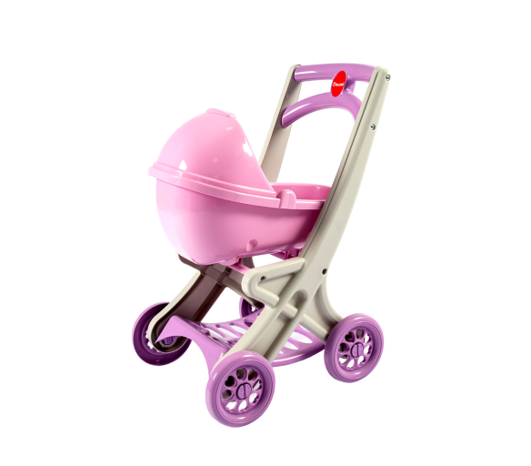 Doloni Plastový kočárek pro panenky Růžový
