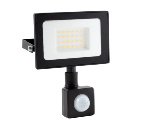 LED reflektor s čidlem PIR - 30W - 2100Lm - studená bílá - 6000K - IP65