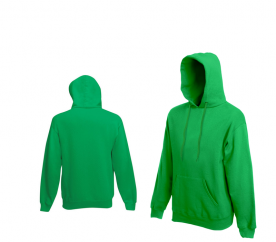 Fruit Of The Loom HOODED SWEAT Bottle Green
