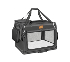 Tresko Přepravka pro psy a kočky 61x42x42 cm Šedá