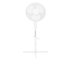 Aga Stojanový ventilátor 40 cm Bílý 6DAZ436 - II. JAKOST