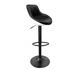 Aga Barová židle Černá/Černo-bílá