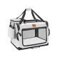 Tresko Přepravka pro psy a kočky 70x52x52 cm Světle šedá