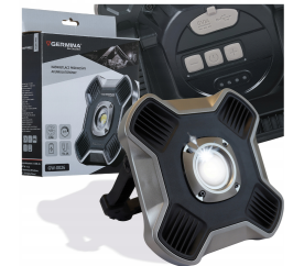 Přenosný LED reflektor, nabíjecí, stmívatelný, 15W - IP44, studená barva