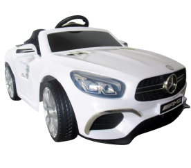 Mercedes SL63 bílá měkká kola Eva, měkká sedadla Licence