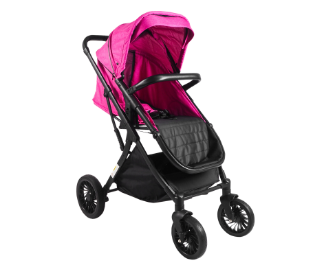 Aga Sportovní kočárek Černo/Růžový