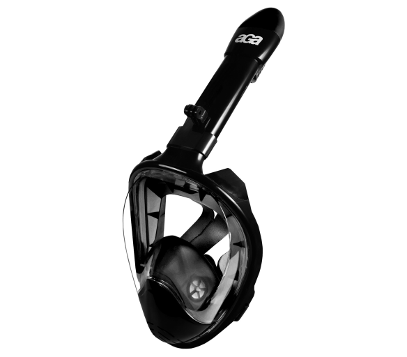Aga Celoobličejová šnorchlovací maska S/M Černá/Černá