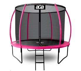 Aga SPORT EXCLUSIVE Trampolína 180 cm Růžová + ochranná síť + žebřík