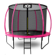 Aga SPORT EXCLUSIVE Trampolína 180 cm Růžová + ochranná síť + žebřík