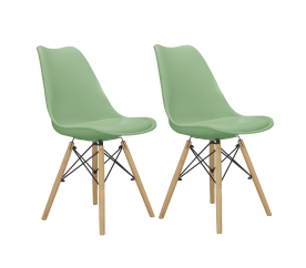 Aga 2x Jídelní židle MR2035 Zelená