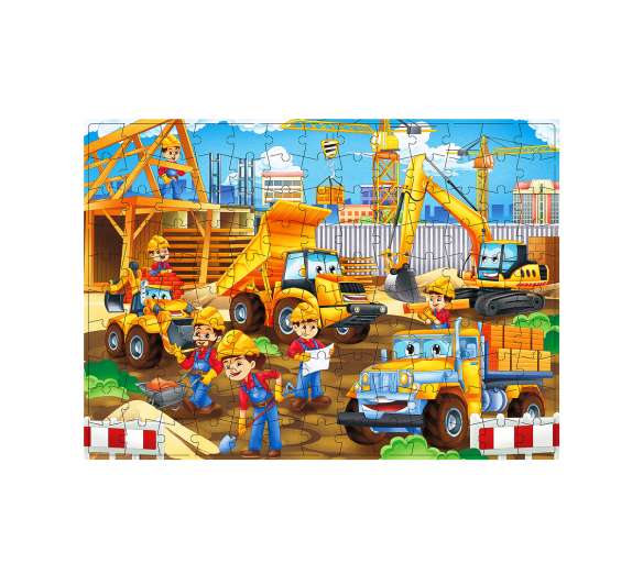 Aga4Kids Dětské puzzle Staveniště 130 dílků