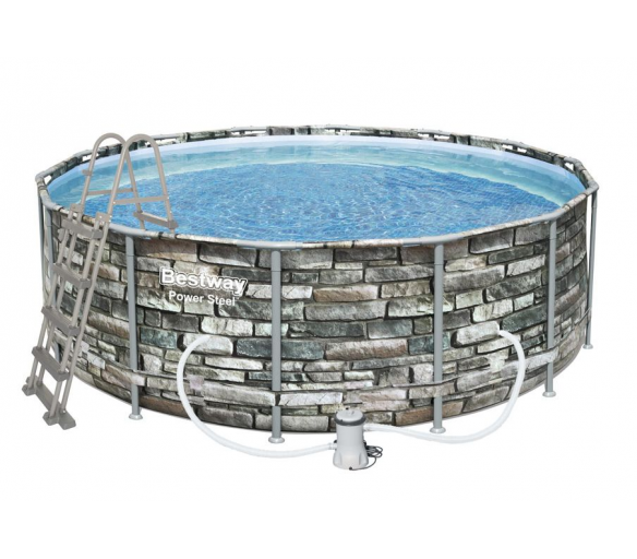 Bestway Steel Power Stone 4,27 x 1,22 m 56993 + Příslušenství