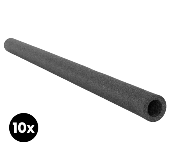 Aga Pěnová ochrana na trampolínové tyče 70 cm Černá 10ks