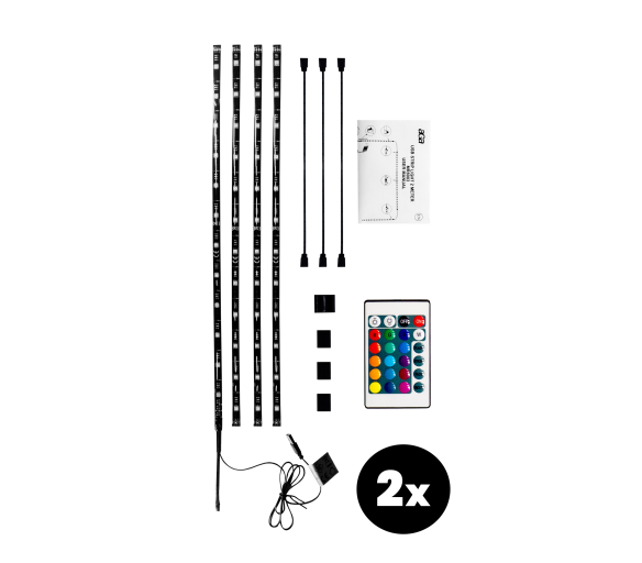 Aga 2x RGB LED pásek za televizi 4x50 cm