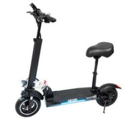 Elektrická koloběžka 800W 48V 10Ah, 45 km/h Černá KRUZZEL 14893