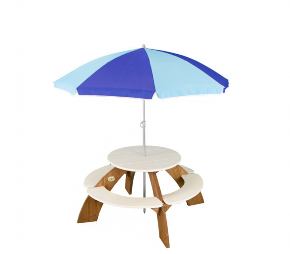 Axi Dětský piknikový stůl se slunečníkem ORION