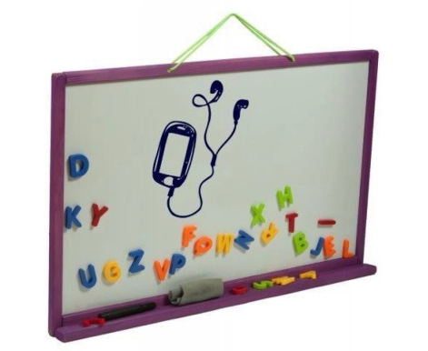 Aga4Kids Dětská nástěnná oboustranná tabule TWF2