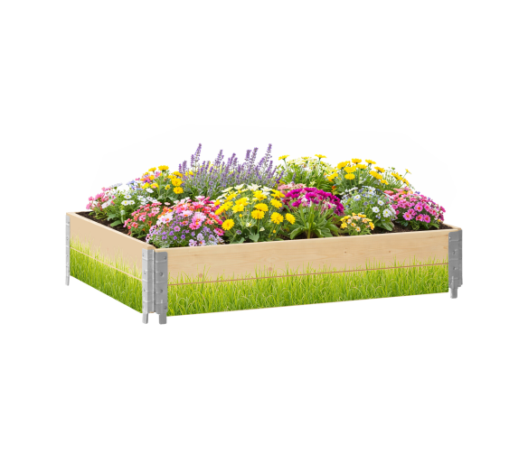 Aga Vyvýšený záhon 120x80x40 cm Tráva