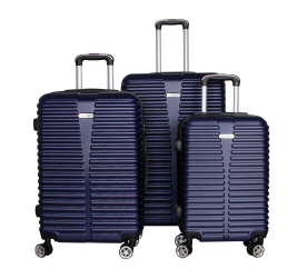 Linder Exclusiv Sada cestovních kufrů MC3077 Modrá