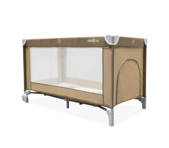 Aga4Kids Cestovní postýlka MR6669 Světle hnědá