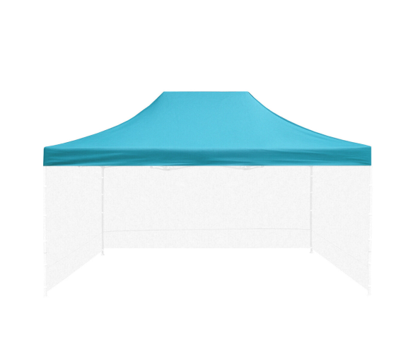 Aga Střecha k prodejnímu stánku 3x4,5m Světle modrá