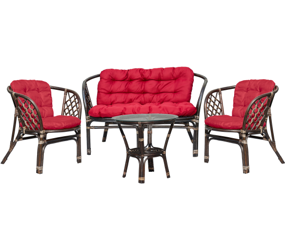 Aga Ratanová sestava BAHAMA Choco Dark Red