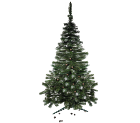 Aga Vánoční stromeček 220 cm s šiškami