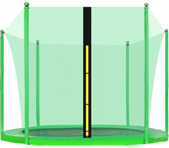 Aga Vnitřní ochranná síť 180 cm na 6 tyčí Light Green