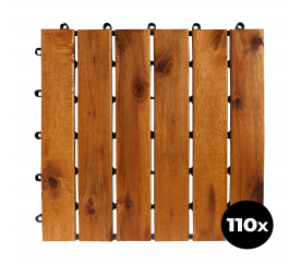 Linder Exclusiv Akáciové terasové dlaždice 30x30 cm 110 ks