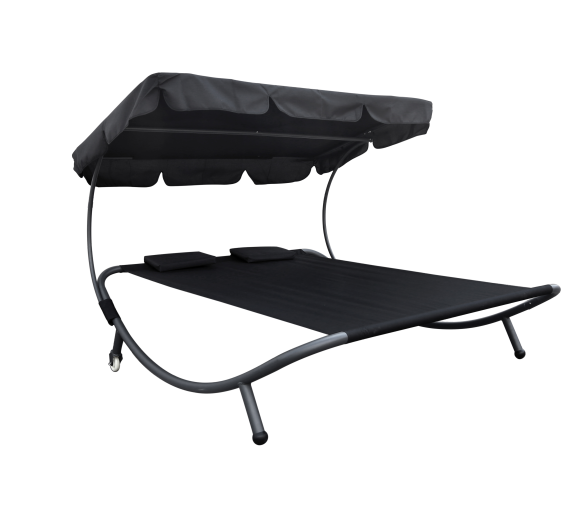 Linder Exclusiv Zahradní lehátko pro dvě osoby se stříškou 2DAZ648 - II. JAKOST