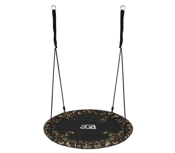 Aga Závěsný houpací kruh 90 cm Maskáčový