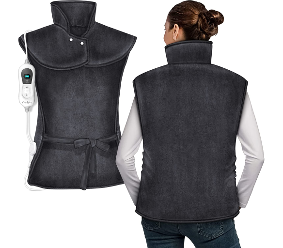 Tresko Elektrická vyhřívací vesta na záda a krk Tmavě šedá 2DAZ015