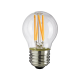 LED žárovka - E27 - G45 - 6W - 510Lm - filament - teplá bílá