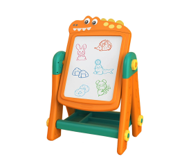 Aga4Kids Dětská tabule na fixy 2v1 Oranžová