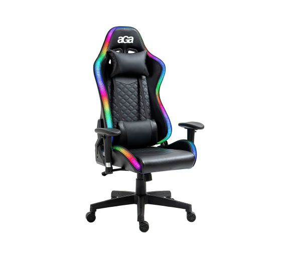 Aga Herní židle s RGB podsvícením Černá