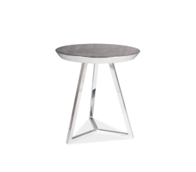 Signal Konferenční stůl TEMIDA C ? 42 cm Mramorový Efekt Sklo/Chrom