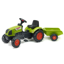 Falk Šlapací traktor CLAAS ARION 410 2040A s vlečkou