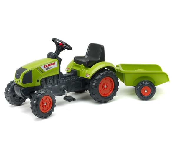 Falk Šlapací traktor CLAAS ARION 410 2040A s vlečkou