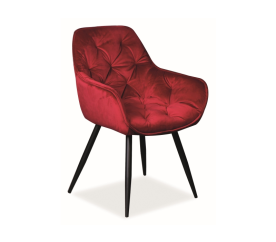Signal Jídelní židle Cherry Velvet Bordó 59