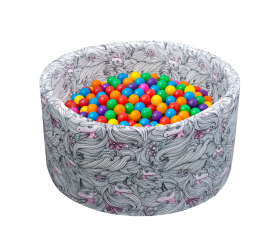 Aga Suchý bazén 90x40 cm s míčky Jednorožec