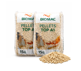 2x Dřevěné pelety TOP ENplus A1 15 kg