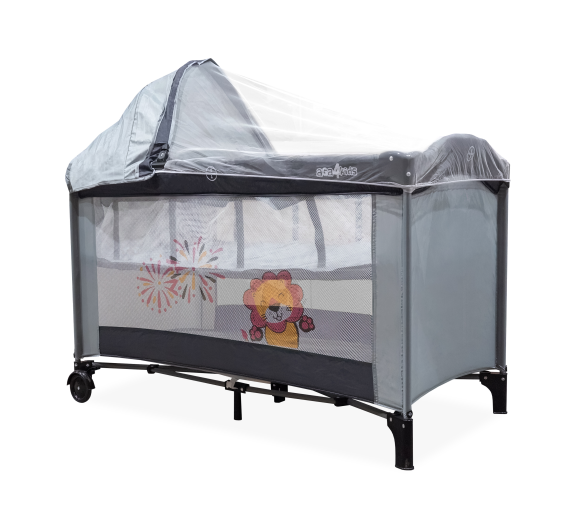Aga4Kids Cestovní postýlka Světle šedá 2DZ216 - II. JAKOST