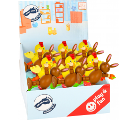 Small Foot Displej Mačkací velikonoční figurky 12 ks