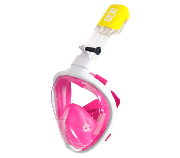 Aga Celoobličejová šnorchlovací maska S/M Bílá/Růžová