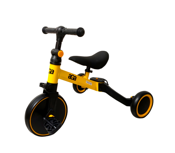 Aga Odrážedlo 3v1 Žluté 2DZ217 - 2. JAKOST