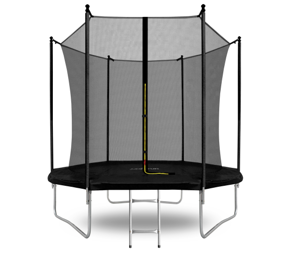 Aga SPORT FIT Trampolína 250 cm Černá + vnitřní ochranná síť + žebřík