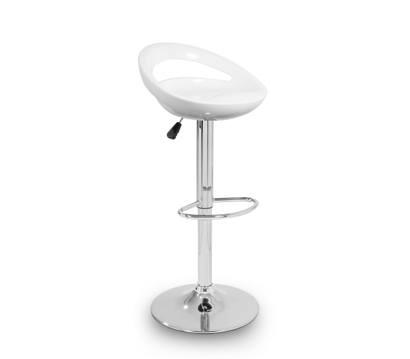 Aga Barová židle Bílá - 6DAZ032 - 2. JAKOST